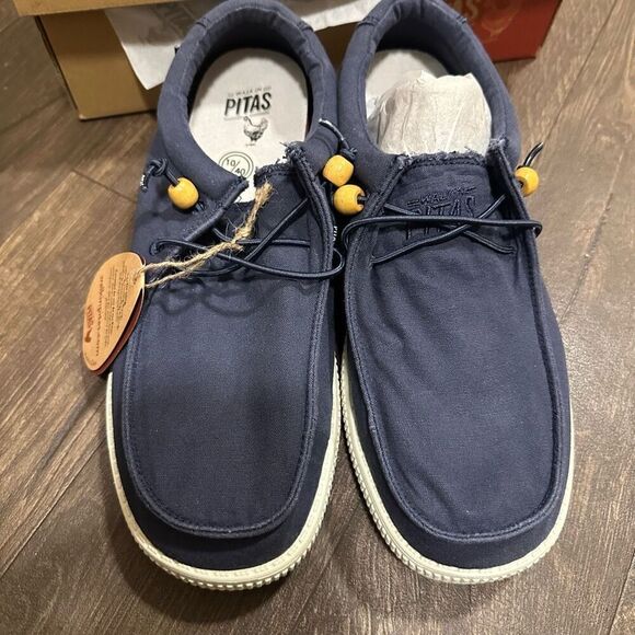 Pitas Dani navy blue slip on comfortable loafer 11 shoes - Picture 6 of 7